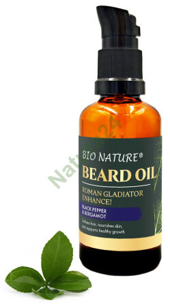 Organiczny, wzmacniający olejek do brody Morela, Argan & Witamina E – Roman Gladiator 50 ml