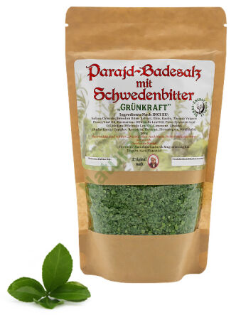 Sole do kąpieli z ziołami szwedzkimi Parajd - zielona moc 500g