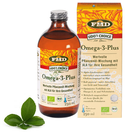 Udo’s Oil® – Omega 3+6+9 Blend – mieszanka organicznych olejów roślinnych 250/500 ml