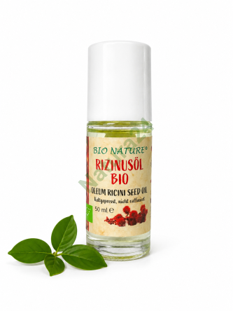 Olej Rycynowy BIO – Roll-On 50ml - Indyjski, 100% czysty, tłoczony na zimno, bez użycia Heksanu