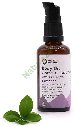 Organiczny olejek do ciała z lawendą, 50 ml