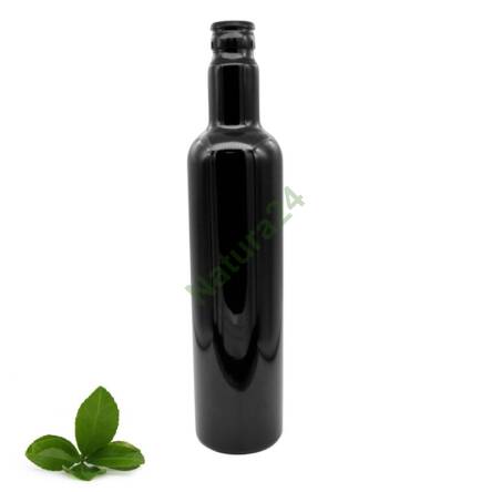 Butelka do oleju z fioletowego szkła 500ml - 282x62,7 mm czarna zakrętka