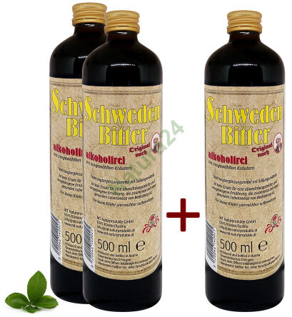 Swedish bitters without alcohol Maria Treben 2x500ml+500ml