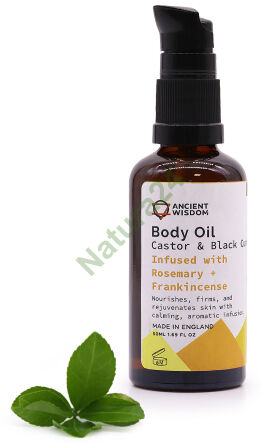 Organiczny olejek do ciała, 50 ml – Rozmaryn i Kadzidło