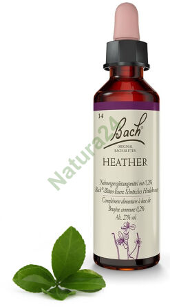 14. HEATHER / Wrzos pospolity 20 ml Nelson Bach Original Flower Remedies deutsch