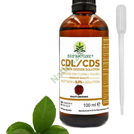 Zestaw CDL/ CDS Roztwór Dwutlenku Chloru 0,3% 100ml + Książka CDL/CDS - 2