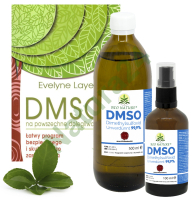 DMSO Dimetylosulfotlenek Czysty 500 ml + 100 ml + Książka DMSO na powszechne dolegliwości 